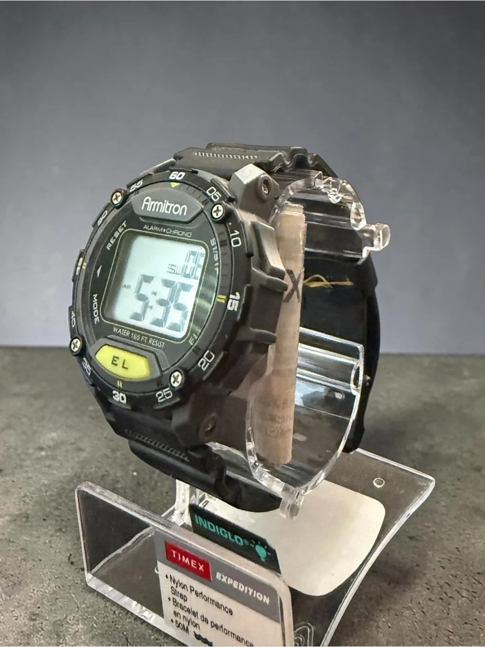 Armitron All-Sport Digital Watch 40/8318 Alarm Chrono EL Backlight Working
